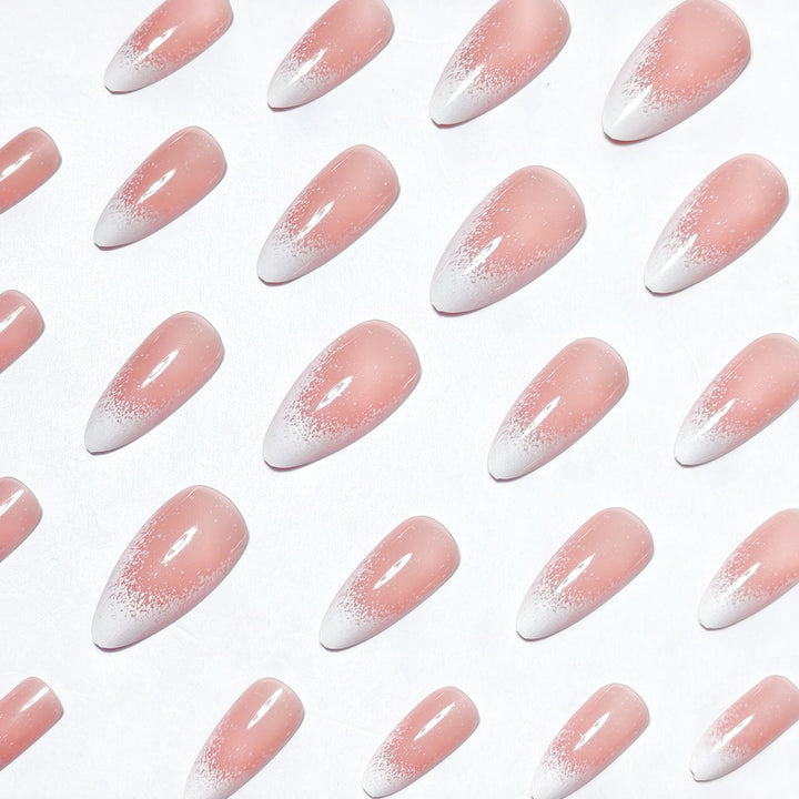 Elegant Glitter Ombre Nail Art Bowlift