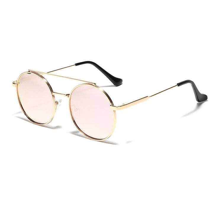 Women's round sunglasses with stylish metal frame Bowlift