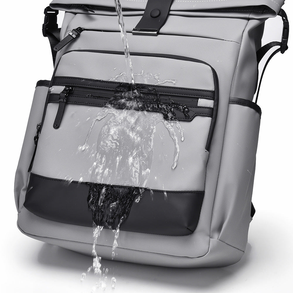 Versatile Urban Roll-Top Backpack Bowlift