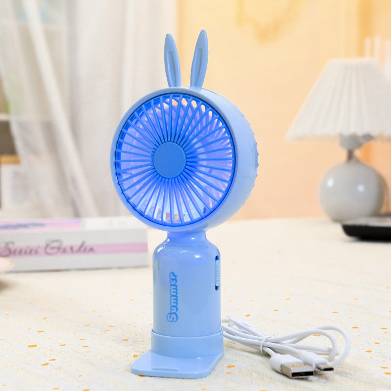 Women's Portable Fan with Cute Ears Bowlift