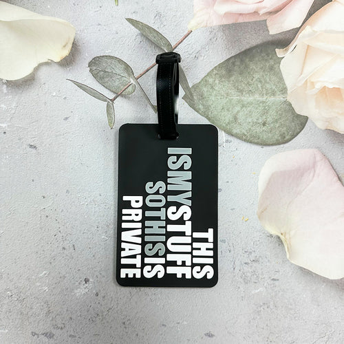 Personalized Message Luggage Tag Bowlift