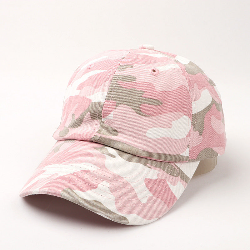 Unisex Camo Print Adjustable Baseball Cap Bowlift