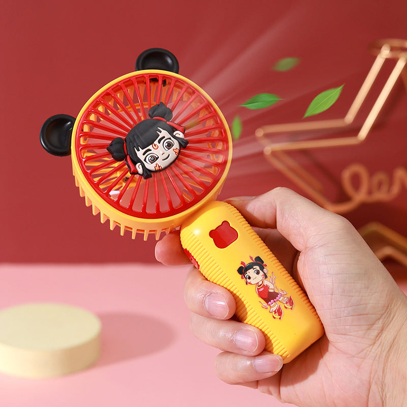 Women's Hand Fan with Cartoon Design Bowlift