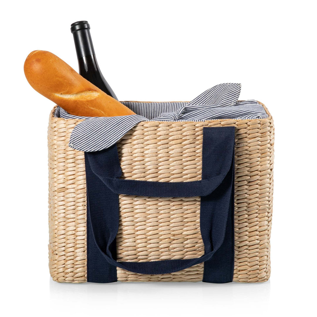 Women's Handwoven Basket with Removable Fabric Cover Bowlift