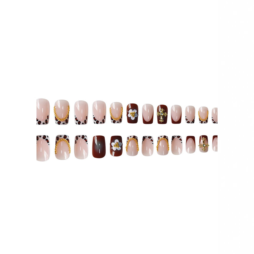 Elegant 3D Floral Nail Art Extensions Bowlift