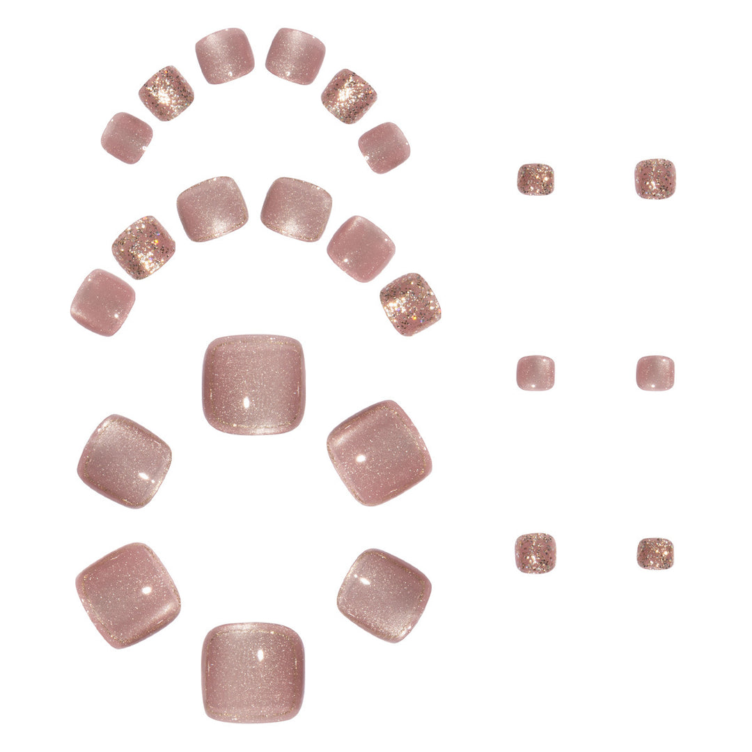 Nail art set with glamorous glitter accents and elegant designs Bowlift