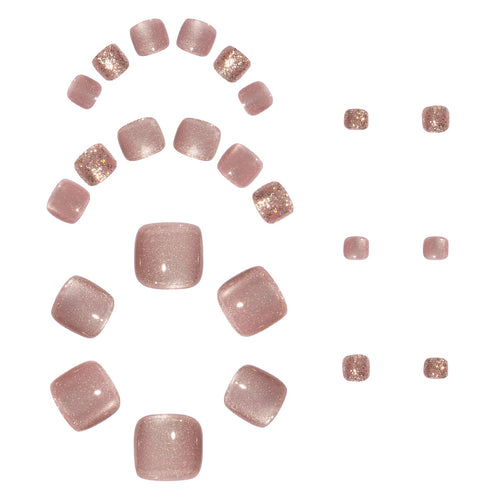 Nail art set with glamorous glitter accents and elegant designs Bowlift