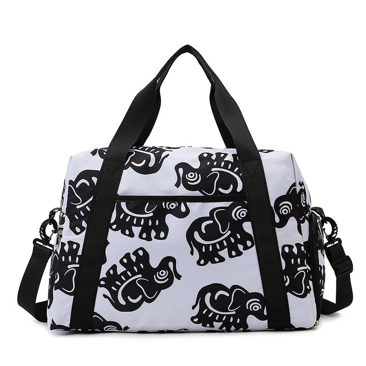 Sporty travel bag with playful elephant pattern Bowlift