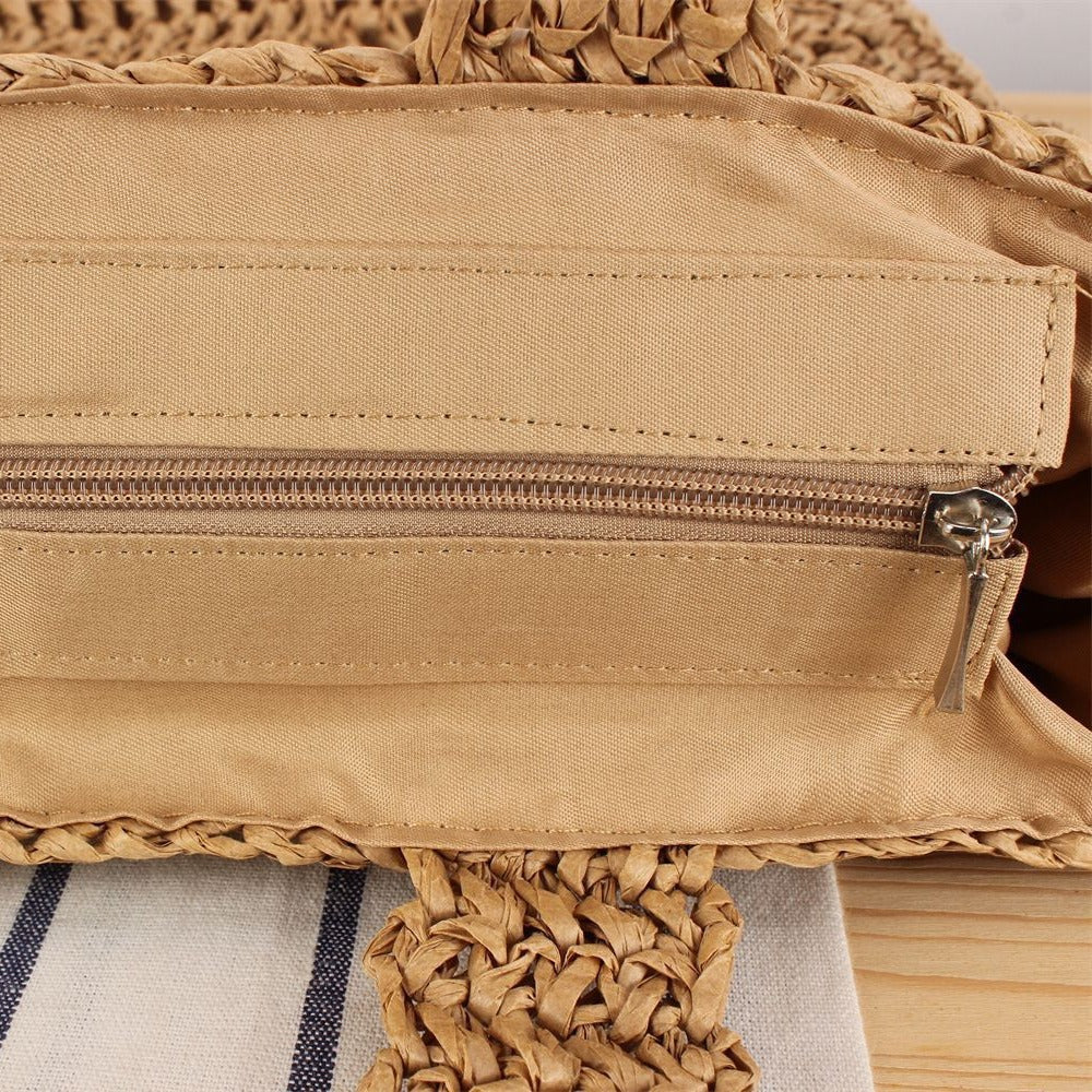 Hand-knotted straw bag Bowlift