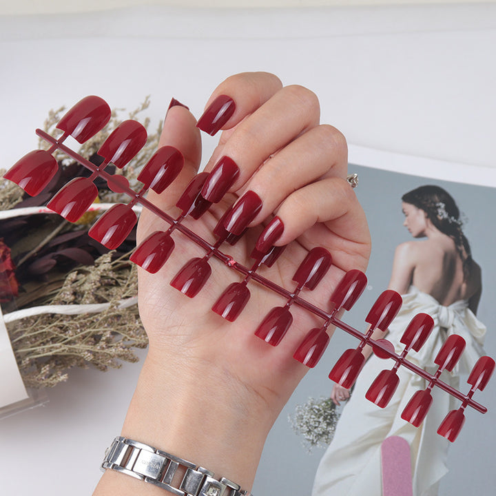 Natural Glossy Press-On Nail Tips Bowlift