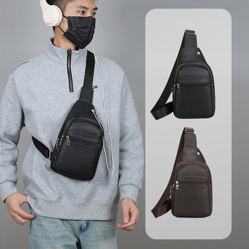 Premium Leather Sling Backpack Bowlift