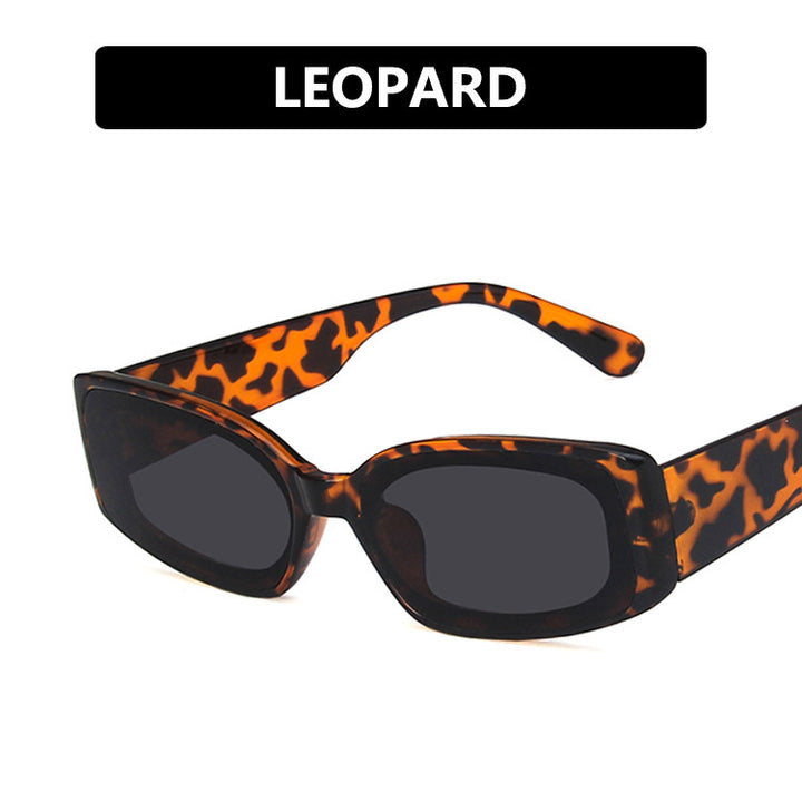 Women's futuristic square sunglasses with transparent frame design and UV protection Bowlift
