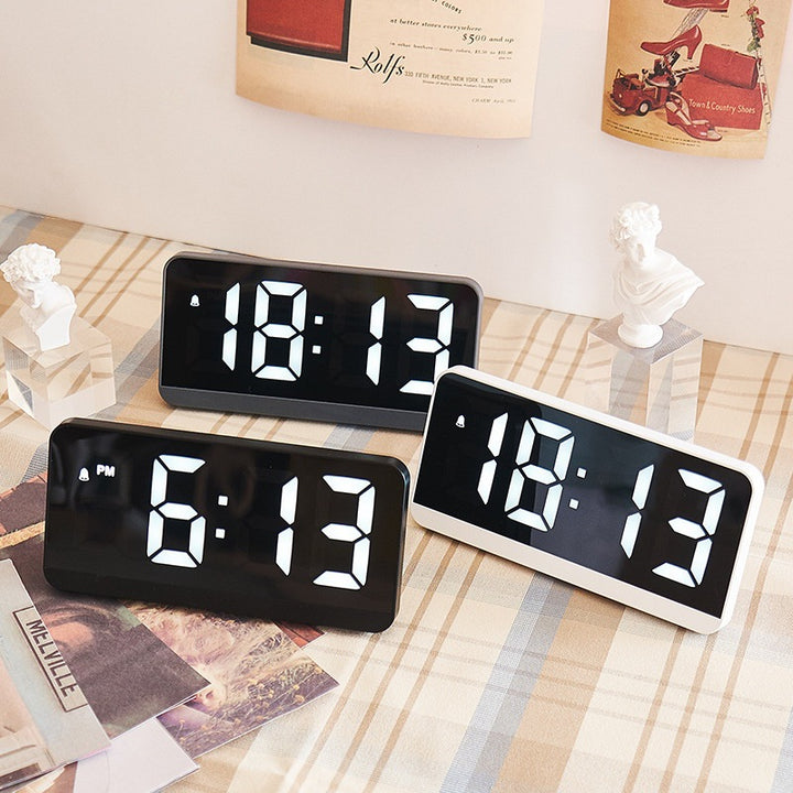 Digital LED Alarm Clock in Modern Design Bowlift