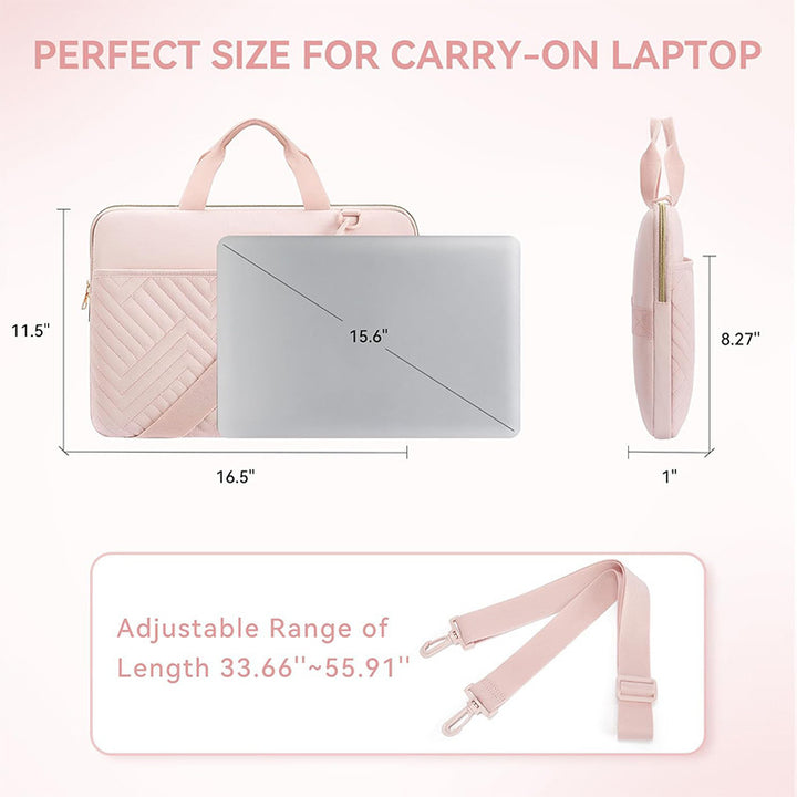 Padded Laptop Sleeve with Removable Shoulder Strap Bowlift