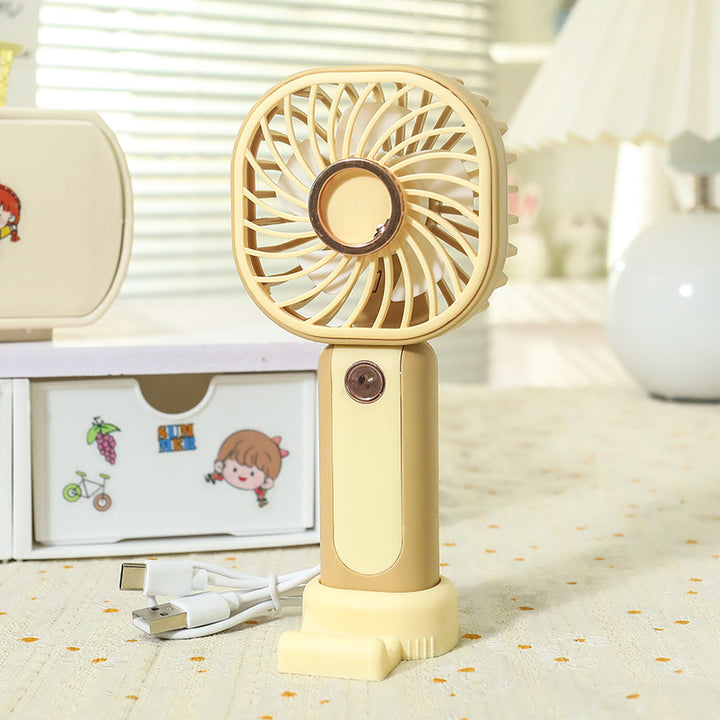 Ladies Portable Handheld Fan with Flexible Tilt Adjustment Bowlift