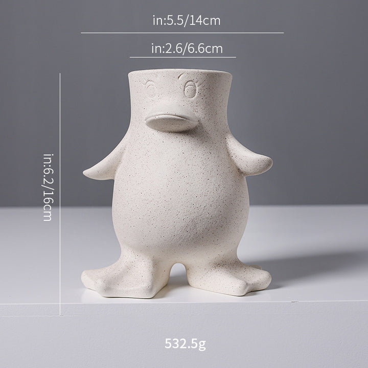Creative Ceramic Duck Planter