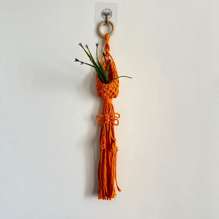 Macrame Plant Hanger with Decorative Tassels Bowlift