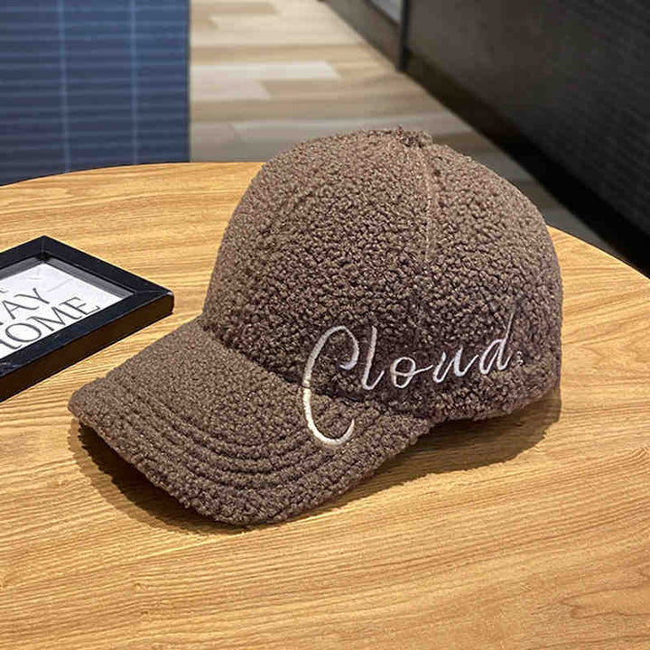 Women's Fluffy Textured Baseball Cap Bowlift
