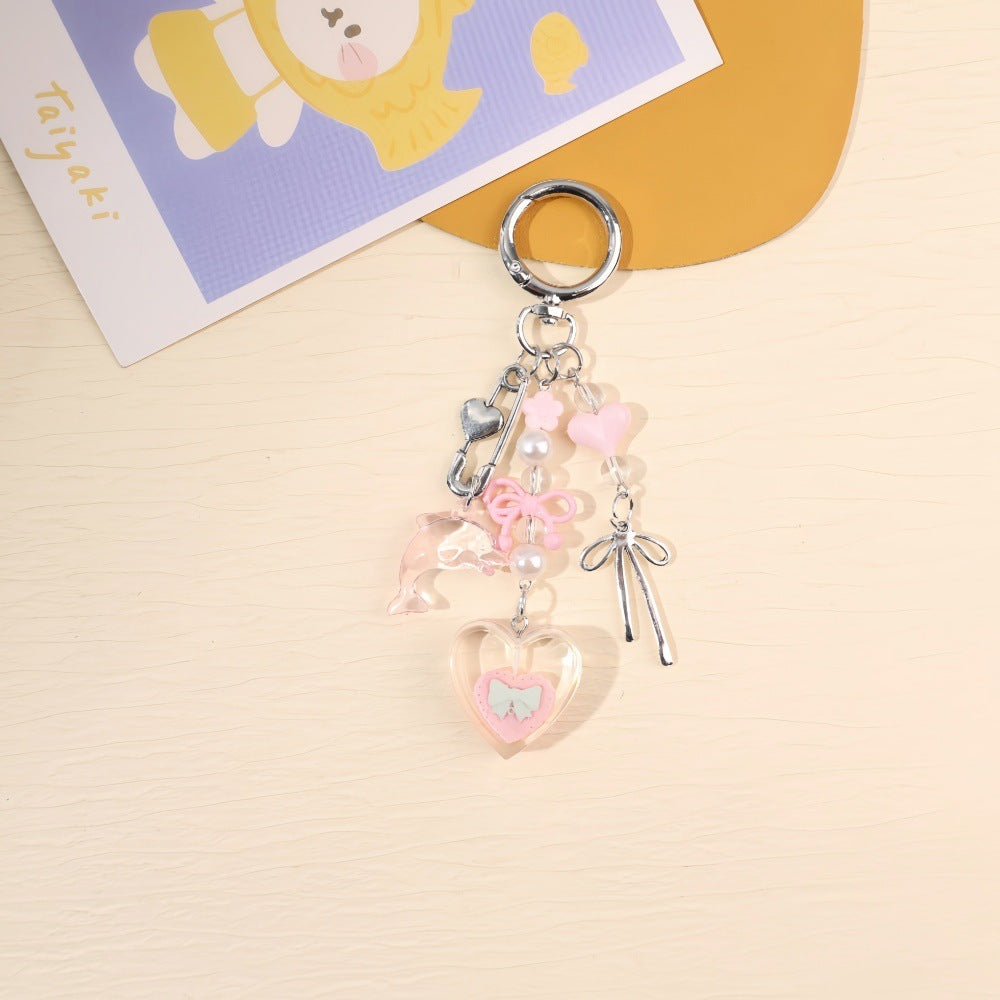 Playful keychain with colorful charms Bowlift