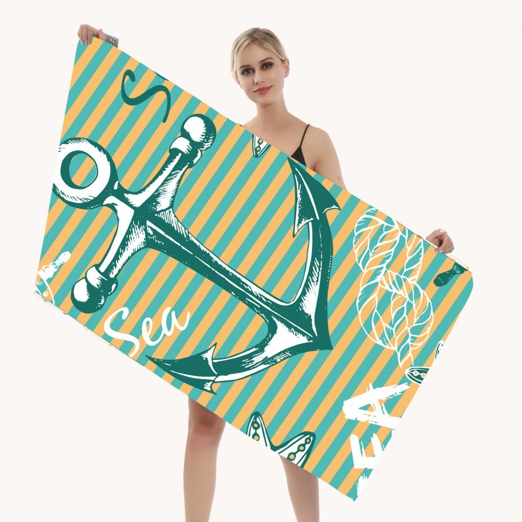 Beach towel with creative mandala design Bowlift