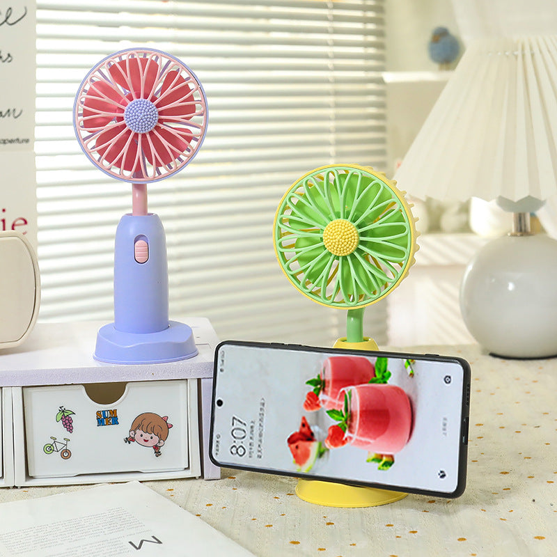 Women's Portable Hand Fan with Gentle Rotation Function Bowlift
