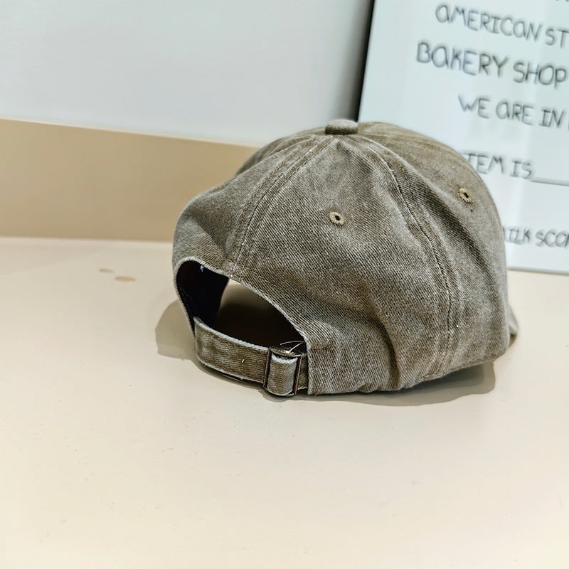 Women's Vintage-Inspired Fabric Baseball Cap Bowlift