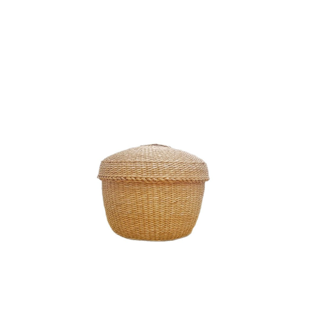 Handcrafted Natural Fiber Storage Basket Bowlift