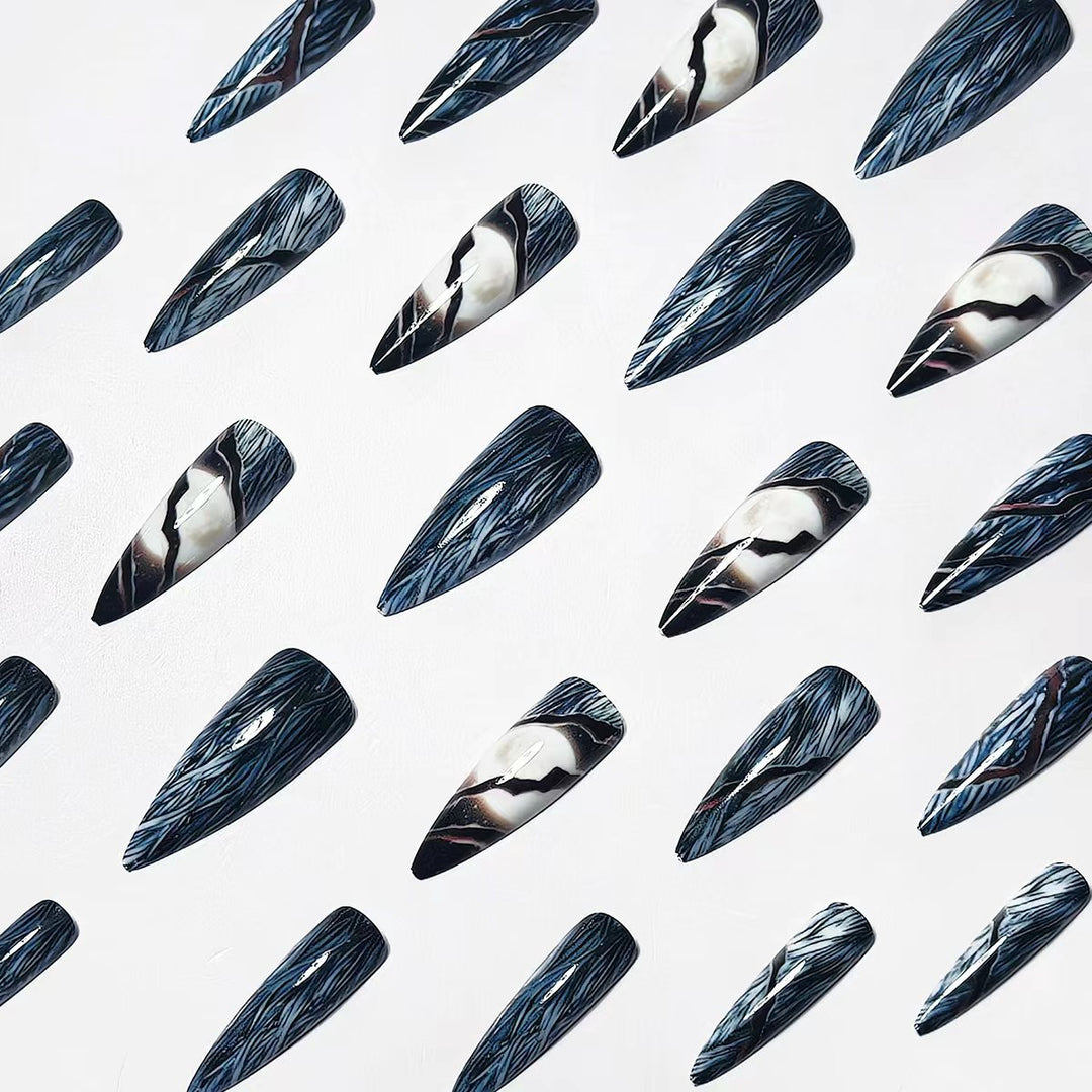 Artistic Stiletto Nail Art Bowlift