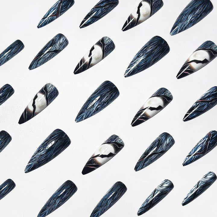 Artistic Stiletto Nail Art Bowlift