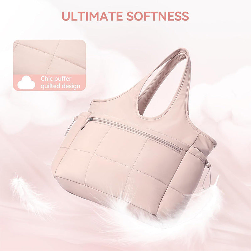 Multifunctional Tote Bag with Removable Cosmetic Bag Bowlift
