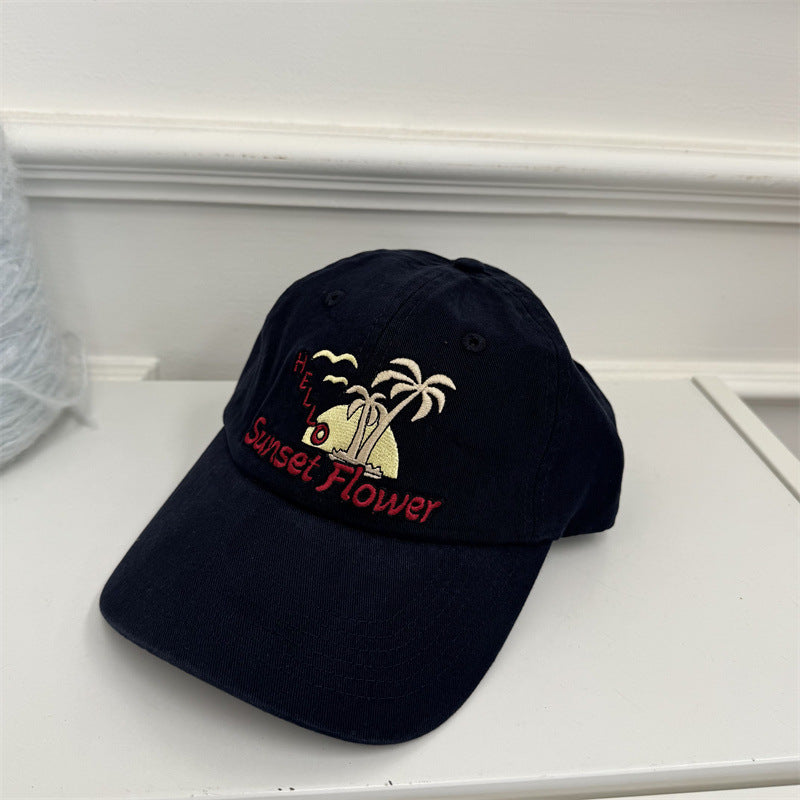 Women's Casual Embroidered Baseball Cap Bowlift