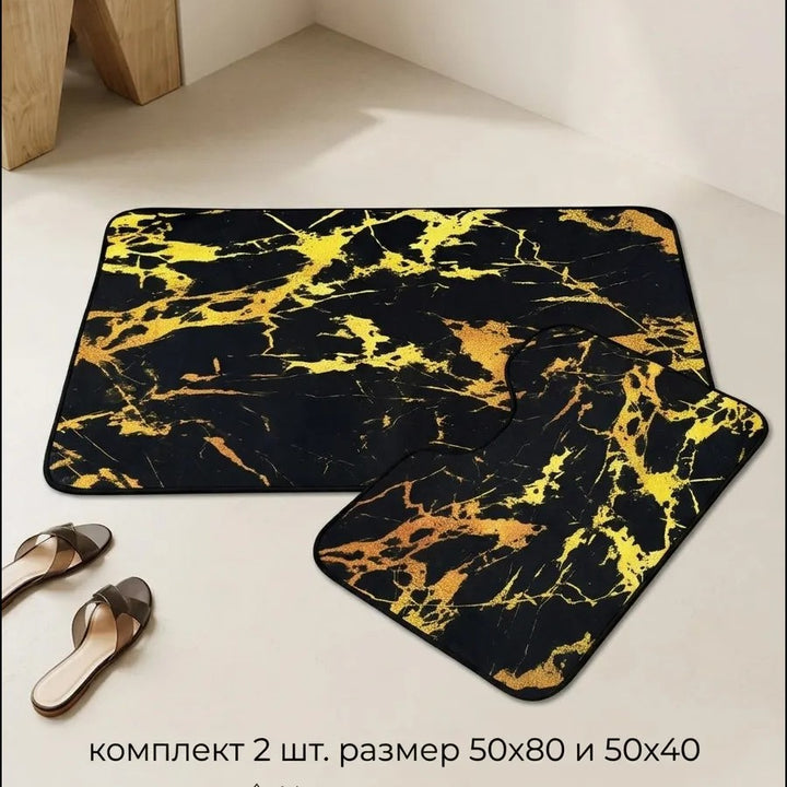 Soft and Absorbent Bathroom Mat Set Bowlift
