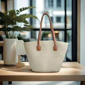 Trendy Woven Beach Bag Bowlift