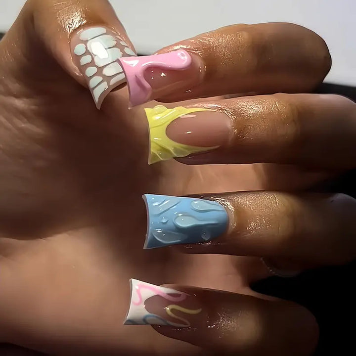Artistic Gel Nail Art Extensions Bowlift
