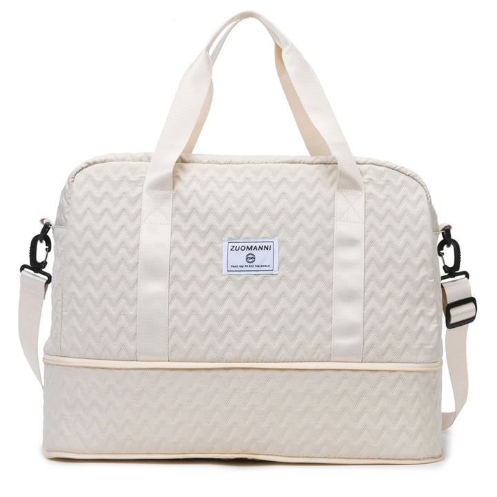 Sporty Tote Bag with Structured Outer Material Bowlift