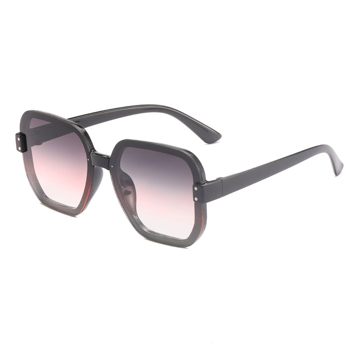 Ladies fashionable square sunglasses with gradient lenses Bowlift