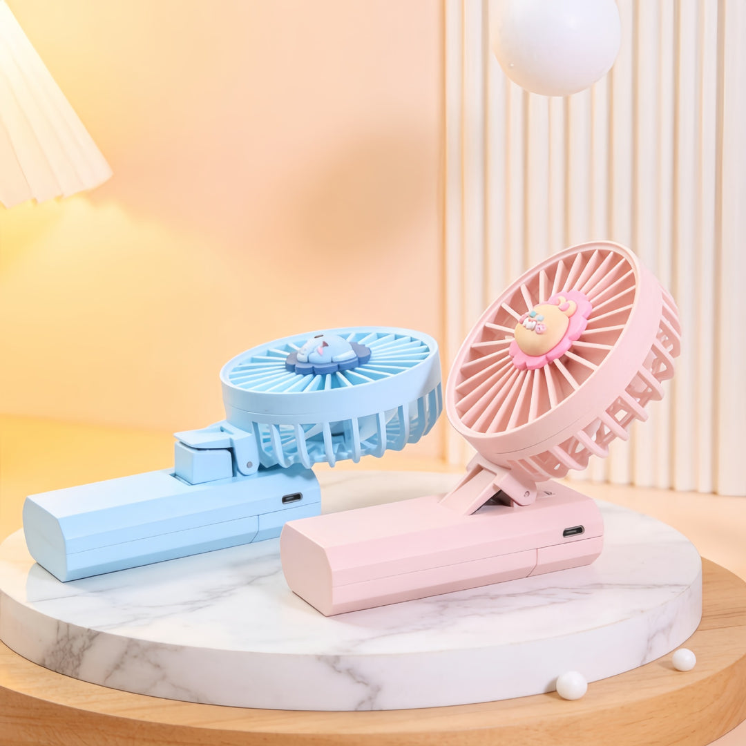 Women's portable handheld fan with charming animal design Bowlift