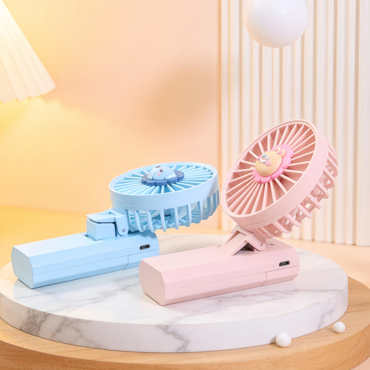 Women's portable handheld fan with charming animal design Bowlift