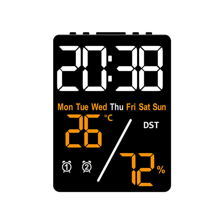 Digital Multifunction Alarm Clock with Hygrometer and Temperature Display Bowlift