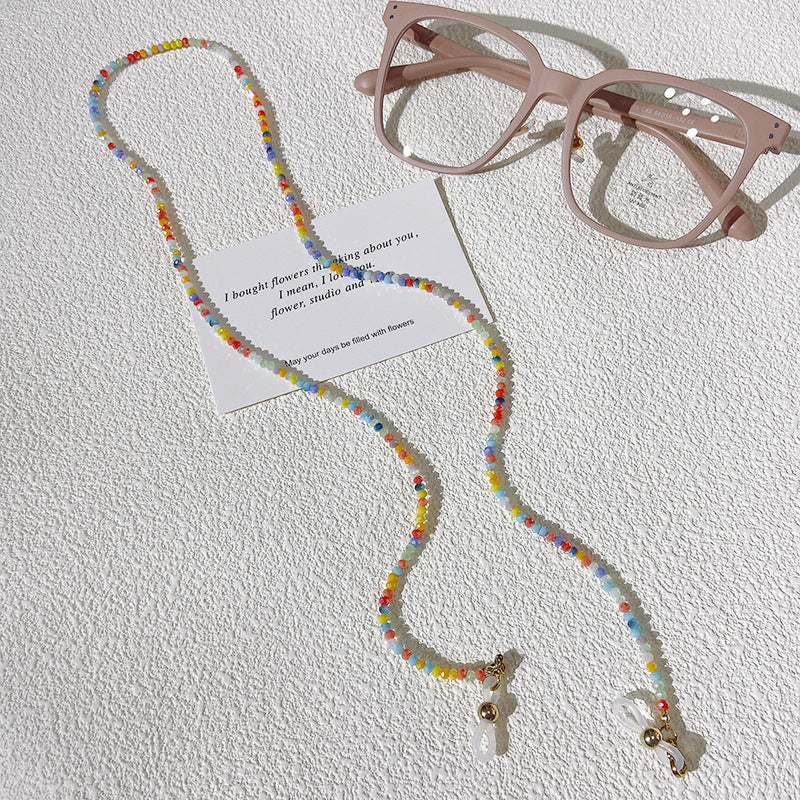 Colorful Bead Glasses Holder Chain Bowlift