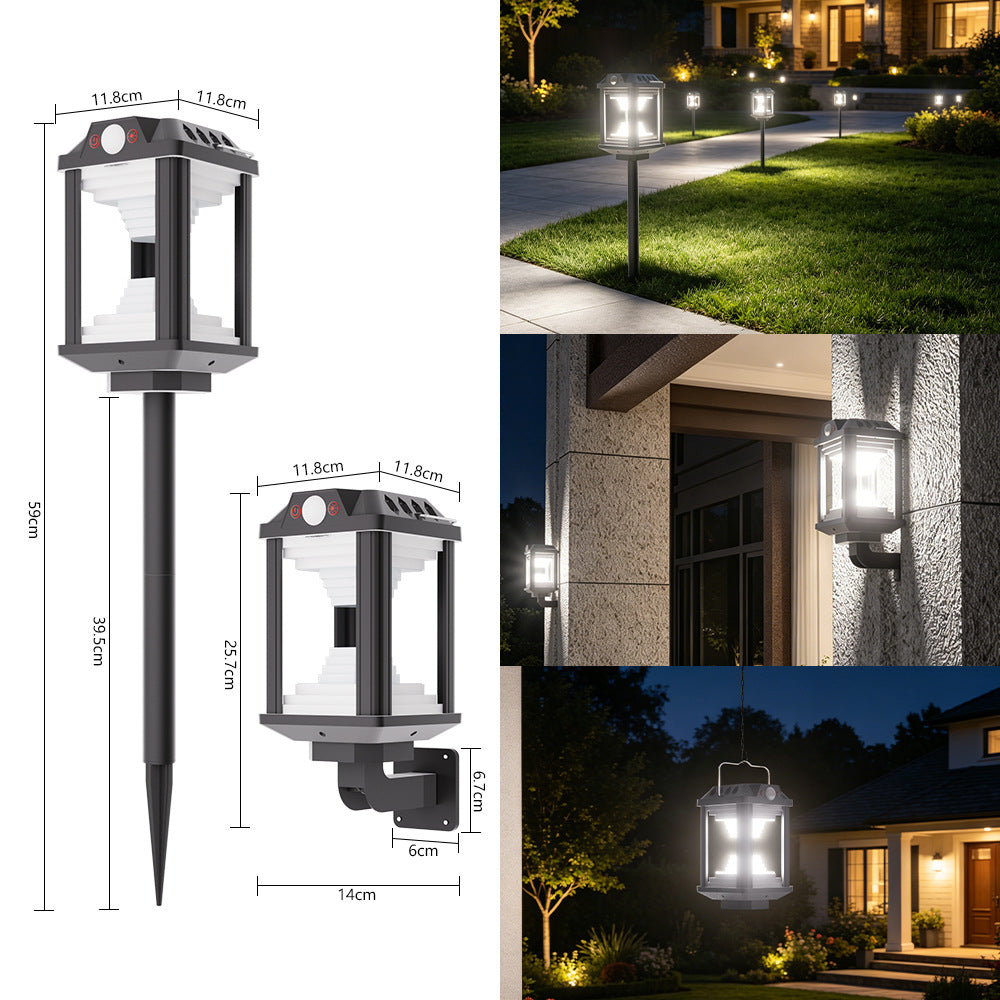 Outdoor Solar LED Lantern Bowlift