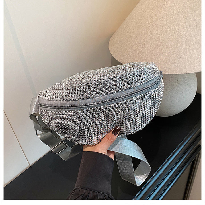 Shimmering Rhinestone-Embellished Fanny Pack Bowlift