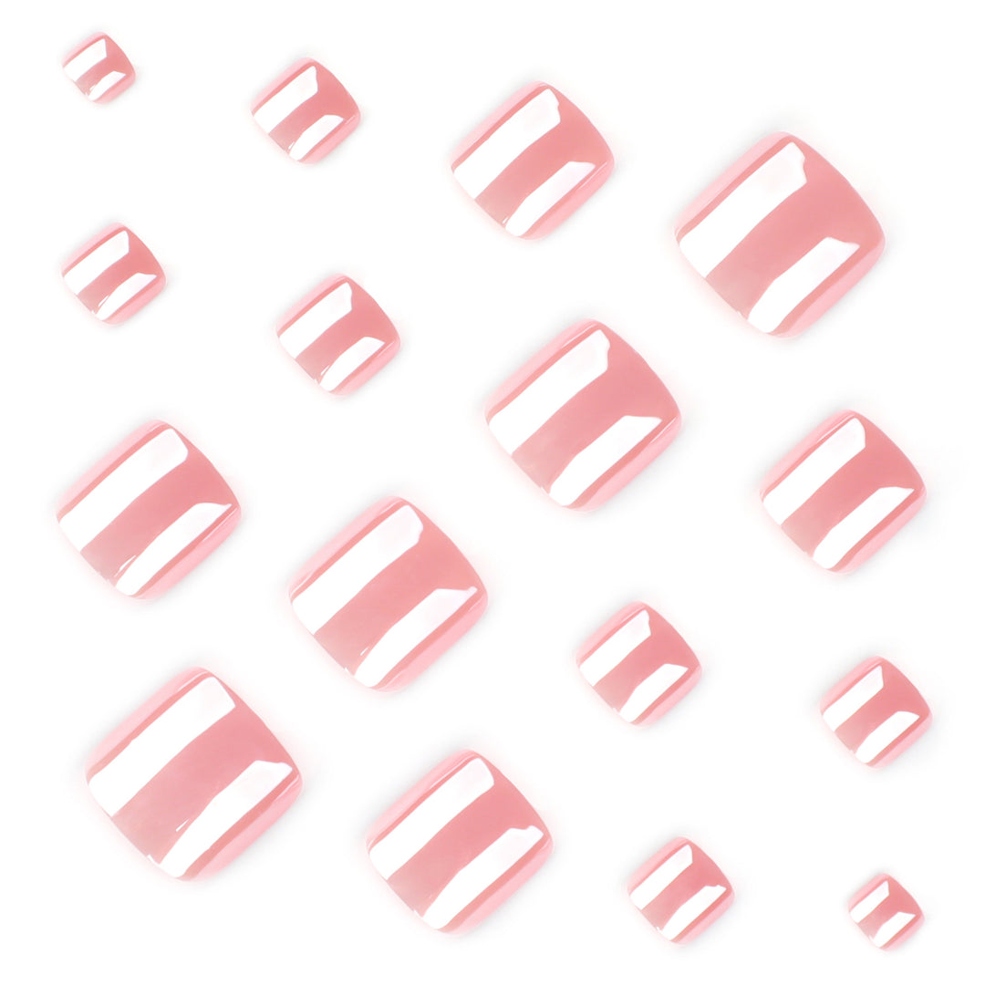 Artful toenail design with a glossy finish Bowlift