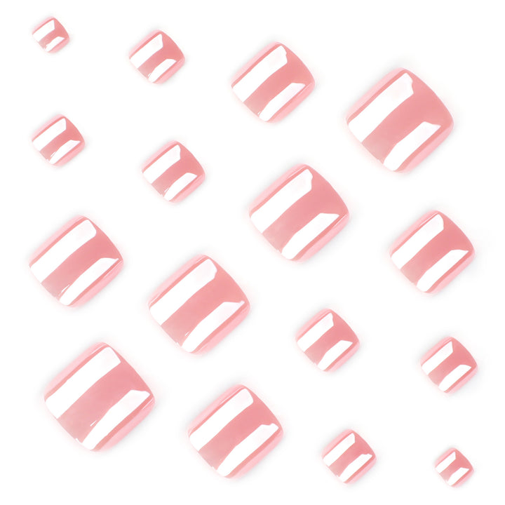 Artful toenail design with a glossy finish Bowlift