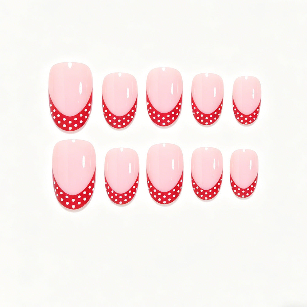 Decorative French Tip Nail Art Set Bowlift