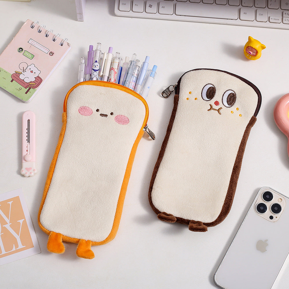 Plush Cartoon-Themed Pencil Case Bowlift