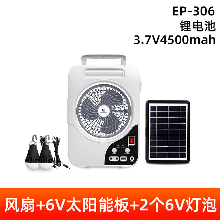 Unisex Portable Fan with Solar Panel Bowlift