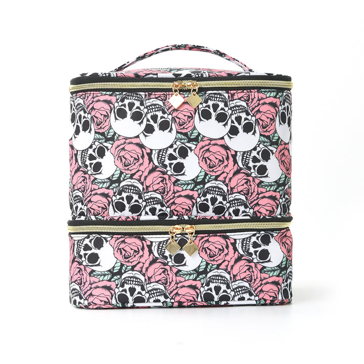 Cosmetic storage bag with two separate compartments Bowlift