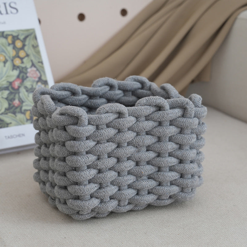 Storage basket with braided design Bowlift