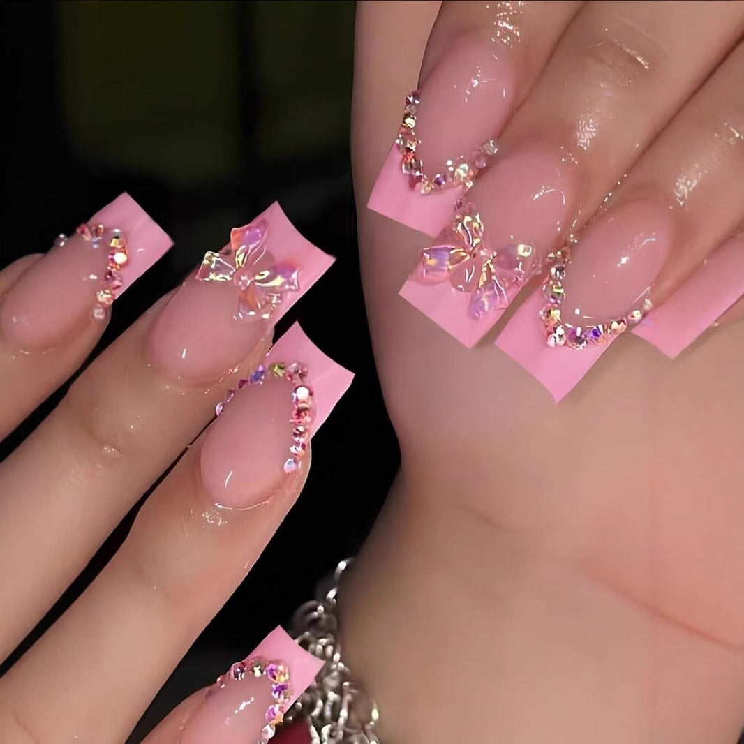 Artificial nail set with elegant decorations Bowlift